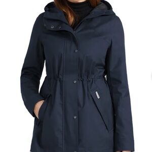 Women's Hunter Navy Hooded Jacket, Large